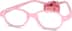 Kids' Flexible Oval Glasses 2021019 in Pink