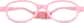 Front view of Kids' Flexible Oval Glasses 2021019 in Pink thumbnail