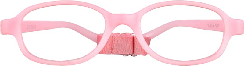 Pink Kids' Flexible Oval Glasses