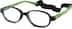 Kids' Flexible Oval Glasses 2021021 in Black