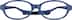 Kids’ Flexible Oval Glasses 2021116 in Navy