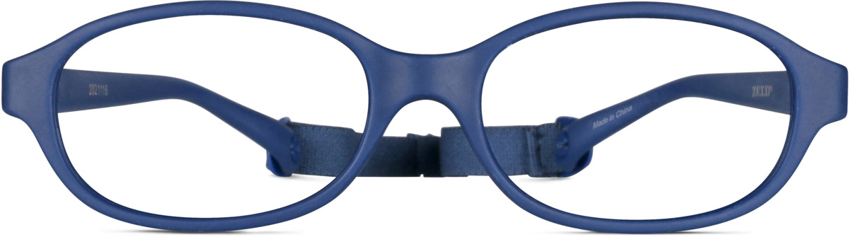 Navy Kids’ Flexible Oval Glasses