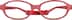 Kids’ Flexible Oval Glasses 2021118 in Red