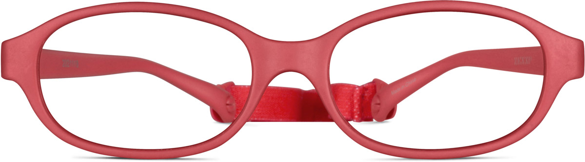 Red Kids’ Flexible Oval Glasses
