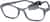 Angle view of Kids’ Flexible Rectangle Glasses 2021212 in Gray thumbnail
