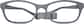 Front view of Kids’ Flexible Rectangle Glasses 2021212 in Gray thumbnail