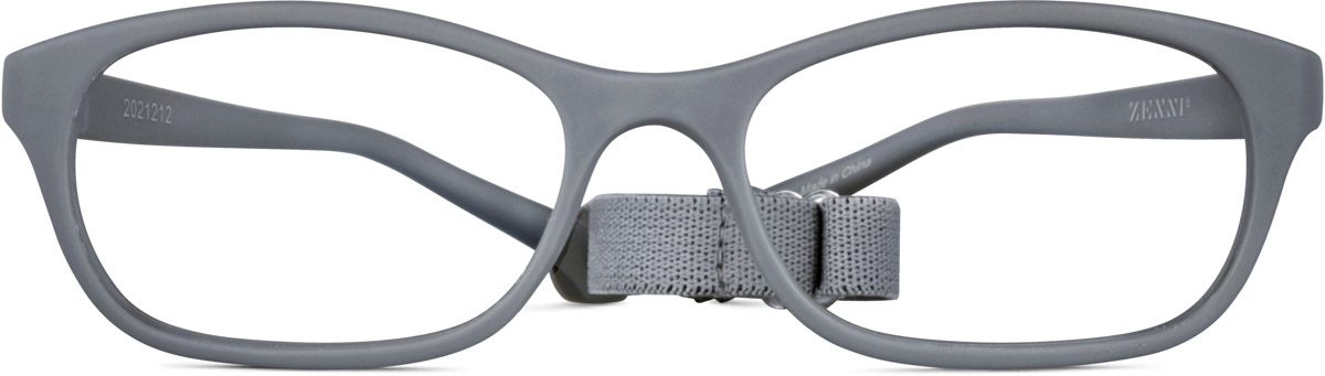 Gray Kids’ Flexible Cat-Eye Glasses