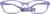 Front view of Kids’ Flexible Rectangle Glasses 2021217 in Purple thumbnail