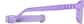 Side view of Kids’ Flexible Rectangle Glasses 2021217 in Purple thumbnail