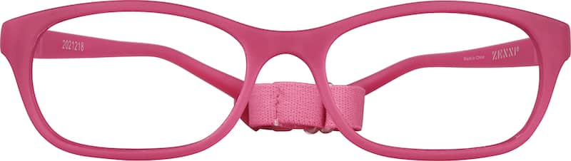 Dark pink Kids’ Flexible Rectangle Glasses