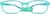 Front view of Kids’ Flexible Rectangle Glasses 2021224 in Turquoise thumbnail
