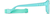 Side view of Kids’ Flexible Rectangle Glasses 2021224 in Turquoise thumbnail