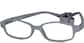Angle view of Kids’ Flexible Rectangle Glasses 2021312 in Gray thumbnail