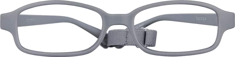 Gray Kids’ Flexible Rectangle Glasses