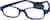 Angle view of Kids’ Flexible Rectangle Glasses 2021316 in Navy thumbnail