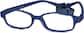 Angle view of Kids’ Flexible Rectangle Glasses 2021316 in Navy thumbnail