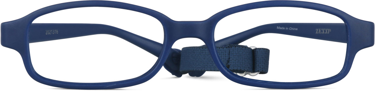 Navy Kids’ Flexible Rectangle Glasses
