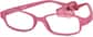 Angle view of Kids’ Flexible Rectangle Glasses 2021318 in Raspberry thumbnail
