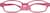 Front view of Kids’ Flexible Rectangle Glasses 2021318 in Raspberry thumbnail