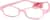 Angle view of Kids’ Flexible Rectangle Glasses 2021319 in Pink thumbnail