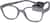 Angle view of Kids' Flexible Square Glasses 2021412 in Gray thumbnail
