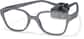 Angle view of Kids' Flexible Square Glasses 2021412 in Gray thumbnail