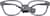 Front view of Kids' Flexible Square Glasses 2021412 in Gray thumbnail