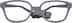 Kids' Flexible Square Glasses 2021412 in Gray