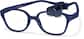 Angle view of Kids' Flexible Square Glasses 2021416 in Navy thumbnail