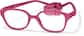 Angle view of Kids' Flexible Square Glasses 2021418 in Raspberry thumbnail