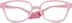 Kids' Flexible Square Glasses 2021419 in Pink