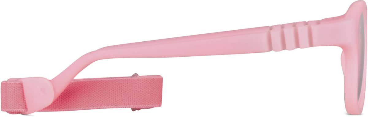 Side view of Kids' Flexible Square Glasses 2021419 in Pink