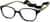 Angle view of Kids' Flexible Square Glasses 2021421 in Black thumbnail