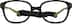 Kids' Flexible Square Glasses 2021421 in Black