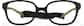 Front view of Kids' Flexible Square Glasses 2021421 in Black thumbnail