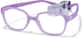 Angle view of Kids' Flexible Square Glasses 2021427 in Purple thumbnail