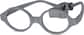 Angle view of Kids' Flexible Round Glasses 2021512 in Gray thumbnail