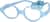 Angle view of Kids' Flexible Round Glasses 2021516 in Baby blue thumbnail