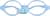 Front view of Kids' Flexible Round Glasses 2021516 in Baby blue thumbnail