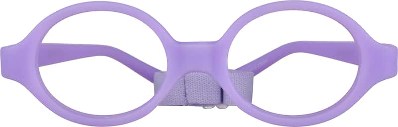 Purple Kids' Flexible Round Glasses