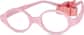 Angle view of Kids' Flexible Round Glasses 2021519 in Pink thumbnail