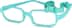 Kids’ Flexible Rectangle Glasses 2021624 in Turquoise