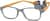 Angle view of Kids’ Flexible Rectangle Glasses 2021712 in Gray thumbnail