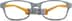 Kids’ Flexible Rectangle Glasses 2021712 in Gray