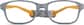 Front view of Kids’ Flexible Rectangle Glasses 2021712 in Gray thumbnail