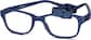 Angle view of Kids’ Flexible Rectangle Glasses 2021716 in Navy thumbnail