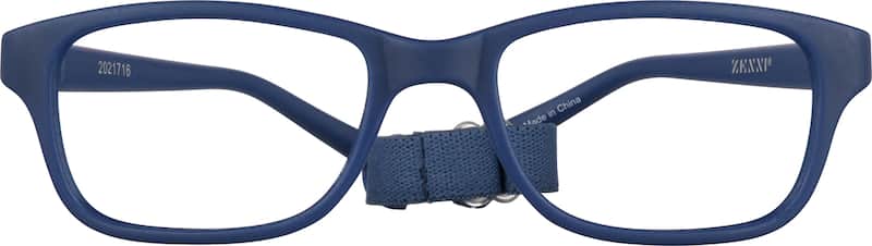 Navy Kids’ Flexible Rectangle Glasses