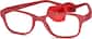 Angle view of Kids’ Flexible Rectangle Glasses 2021718 in Red thumbnail