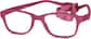Angle view of Kids’ Flexible Rectangle Glasses 2021719 in Pink thumbnail