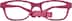 Kids’ Flexible Rectangle Glasses 2021719 in Pink